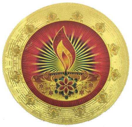 Stickerbazaar Micro Golden Embossing Rangoli Stickers