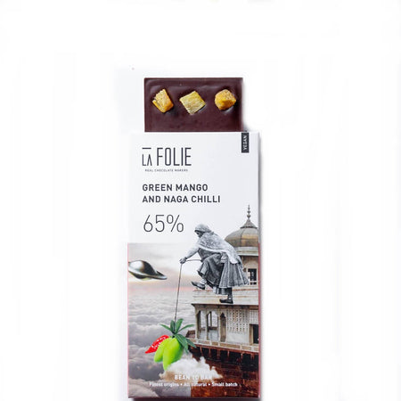 La Folie Green Mango And Naga Chilli Chocolate