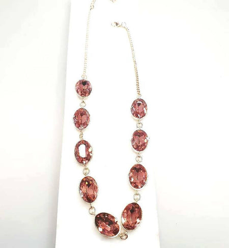 Bling Accessories Swarovski Blush Rose Necklace