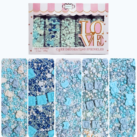 Confect Boys Baby Shower Sprinkles | Edible Sprinkles Assorted