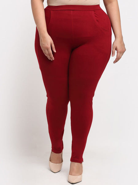 TAG 7 Women Plus Size Ankle Length Cotton Leggings
