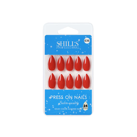 Shills Professional Reusable Press On Nails Almond - SPN636