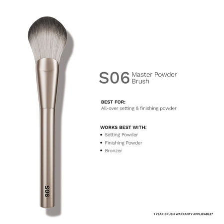 PAC Studio S06 Master Powder Brush - Large Powder Brush, Works Effortlessly with All Powder Products