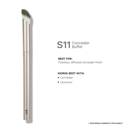 PAC Studio S11 Concealer Buffer - Densely Packed Bristles for Spot Concealing, High Precision Blending