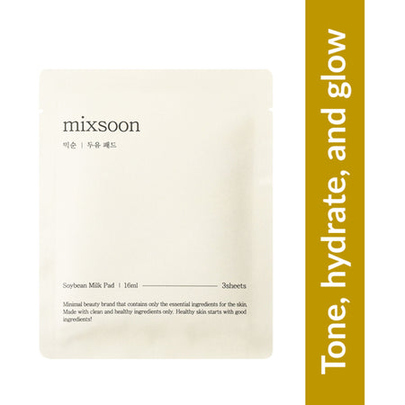 Mixsoon Soybean Milk Pad, Brightens & Deeply Hydrates Dry, Dull Skin with Fermented Soy