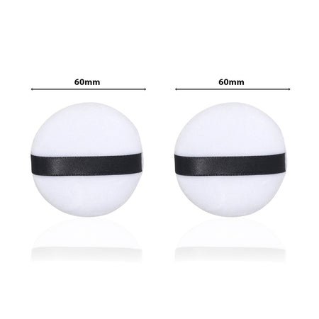 PAC Studio Medium Cotton Round Puff - White 2 Pc