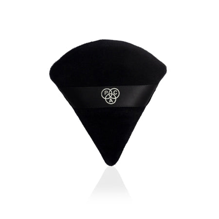 PAC Studio Pocket Puff Black - Medium Size, 99% Soft Natural Cotton, Less Product Wastage, Even Application
