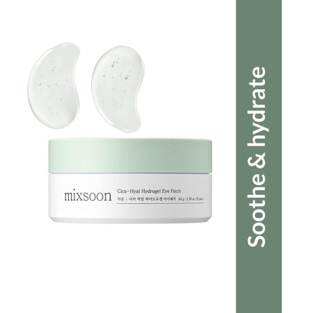 Mixsoon Cica-Hyal Hydrogel Eye Patch, Soothes, Hydrates & Calms Sensitive Eye Area