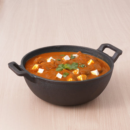 The Indus Valley CASTrong Cast Iron Kadai, Pre-seasoned, Nonstick, 100% Pure, Toxin-free, Induction, 21/25cm, 1.7L/3.3kg