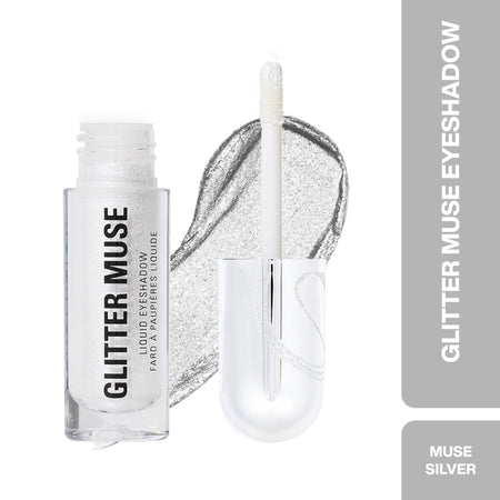 Makeup Revolution Metallic Muse Glitter Muse Eyeshadow - Silver