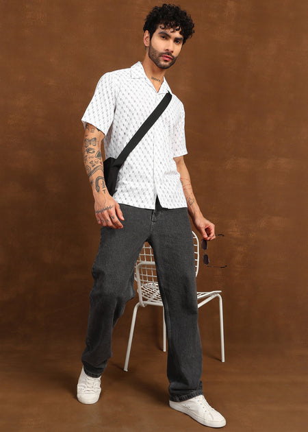 Fabmade Urban Dot Linen Shirt