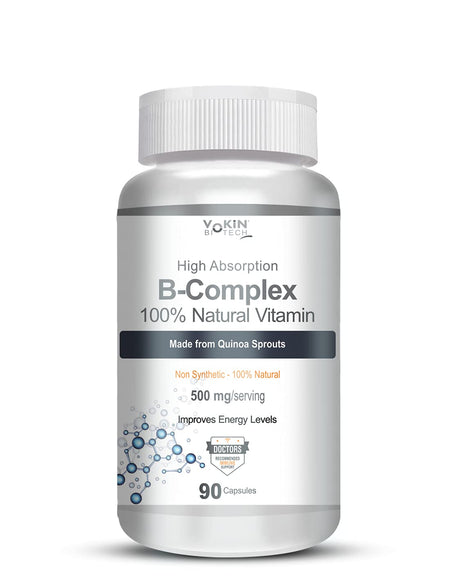 Vokin Biotech 100% Natural Vitamin B-Complex Capsules