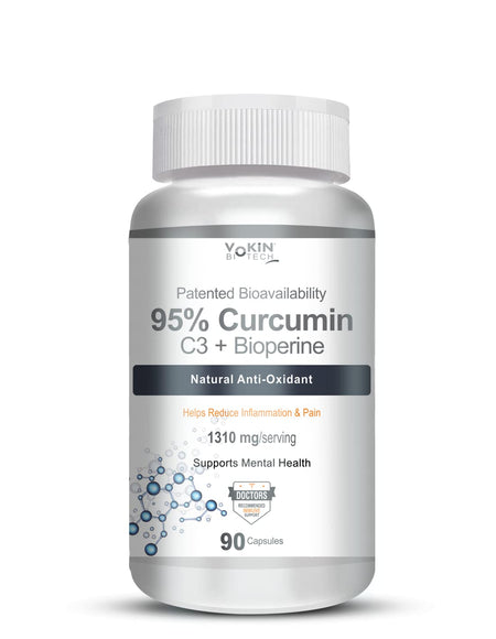 Vokin Biotech Curcumin C3+ Bioperine 1310mg Supports Mental Health