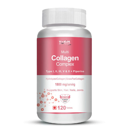 Vokin Biotech Multi Collagen Complex Peptide Tablets