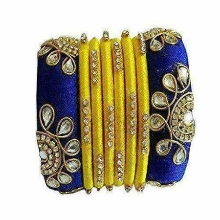 Silk Thread Bangles Set of 8