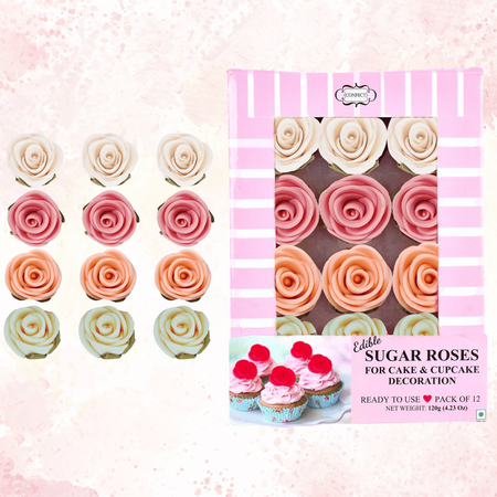 Confect Ombre- 3 | Edible Sugar Roses Topper