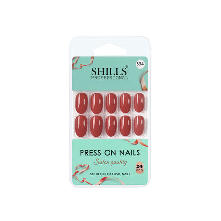 Shills Professional Reusable Press On Nails Oval - SPN534