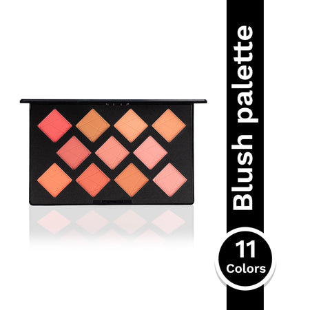 PAC Studio Take Cover Blusher X11 - Micro Fine Pigments, Blends Effortlessly, 8 Matte & 3 Shimmer Shades