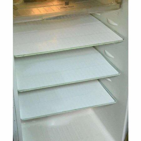 Refrigerator Drawer Mat 6 Piece Set - White Color