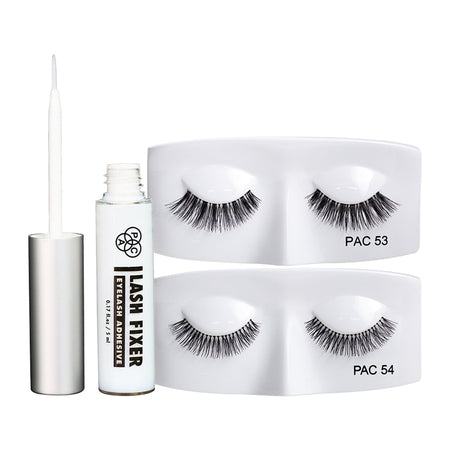 PAC Studio Tapered Lash - 53 + 54 + Lash Fixer Eyelash Glue - Transparent Combo