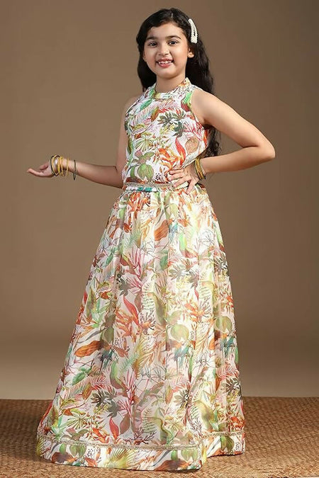 Joban Fashion Girl's Multi Color Lehenga Choli