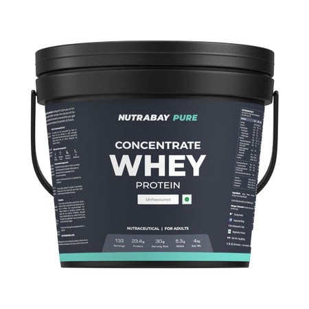 Nutrabay Concentrate Whey Protein Powder ā Unflavoured