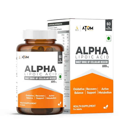 As-It-Is Atom Ala (Alpha Lipoic Acid) Veg Capsules