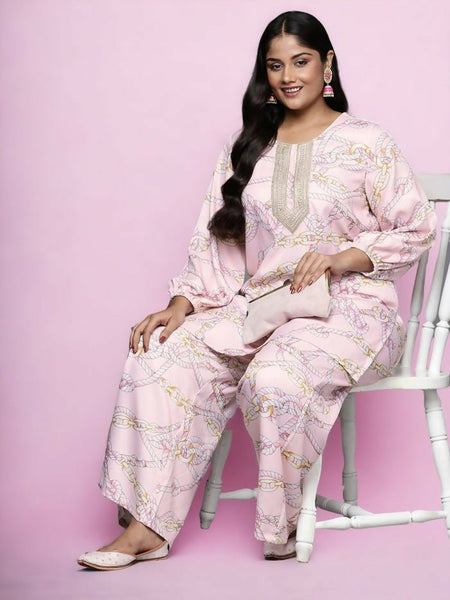 Ahalyaa Women's Traditional wear Tunic - Pink