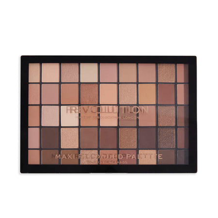 Makeup Revolution Maxi Reloaded Eyeshadow Palette - 45 Shades-Shimmer & Easy Blendable - Nudes