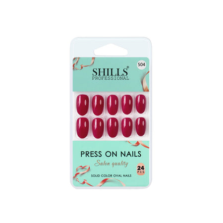 Shills Professional Reusable Press On Nails Oval - SPN504