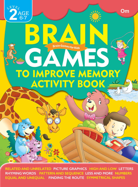 Brain Games to Improve Memory Activity Book Level 2 - Om Books