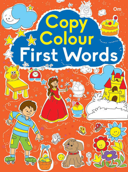 Copy Colour First Words - Om Books