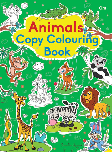 Animals Copy Colouring Books - Om Books