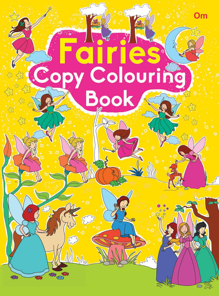 Fairies Copy Colouring Book - Om Books