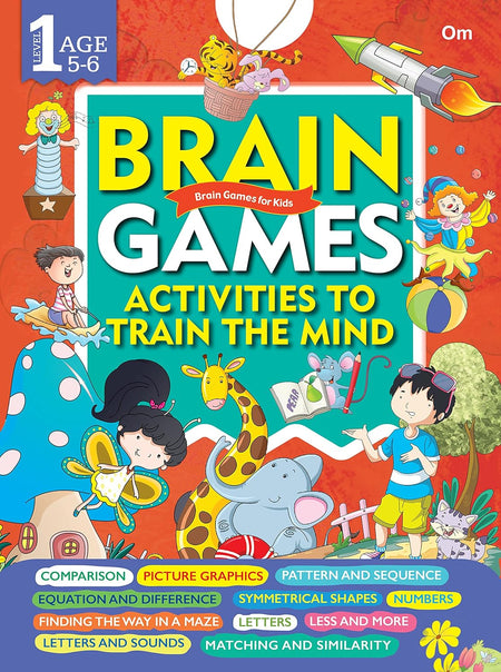 Brain Game Activity to Train The Mind level - 1 - Om Books