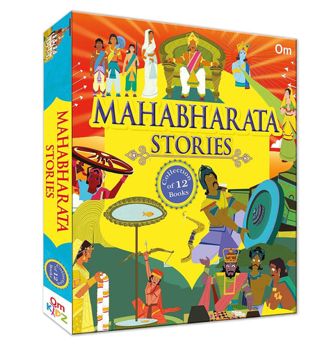 Mahabharata Stories: Collection of 12 books Box set - Om Books