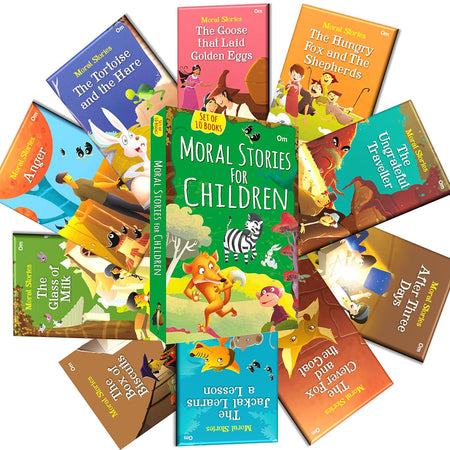Moral Stories for Children (Set of 10 books) - Om Books