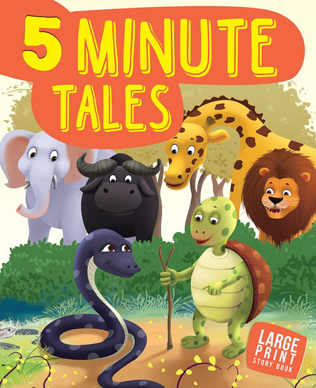 5 Minute Tales : Large Print (Paperback) - Om Books