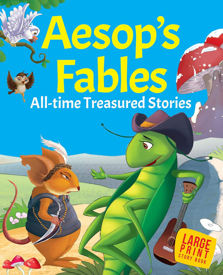 Aesop's Fables all time Treasured Stories : Large Print (Paperback) - Om Books
