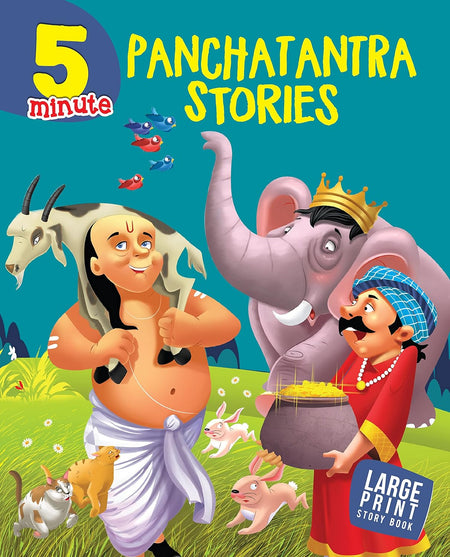 5 Minute Panchatantra Stories : Large Print - Om Books