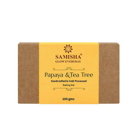 Samisha Organic Papaya & Tea Tree Skin Lightening Bathing Bar