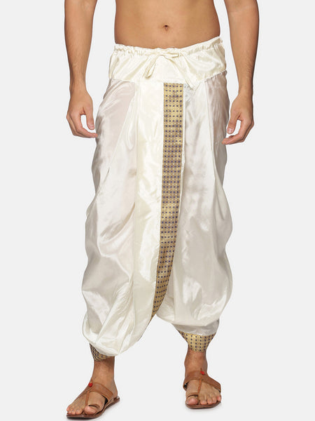 Sethukrishna Men Cream Men Solid Dhoti Pant