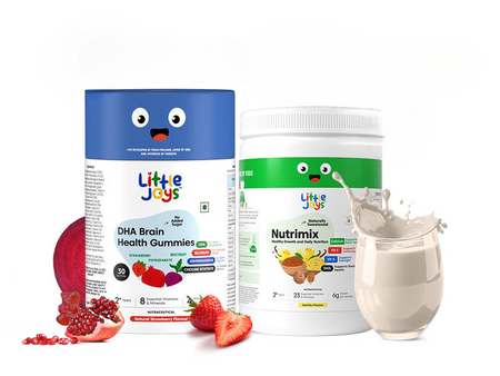 Little Joys Nutrimix Nutrition Powder Vanilla 2 - 6 years + Brain Gummies Combo