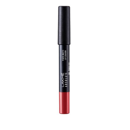 Lakme Absolute Plush Matte Lip Crayon - 401 Peach Fizz
