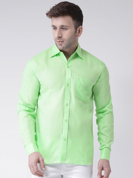 RIAG Green Men's Full Sleeves Shirt
