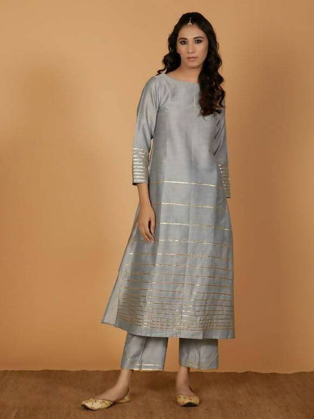 Cheera Silk Blend Fancy Kurta Palazo Set CH046K