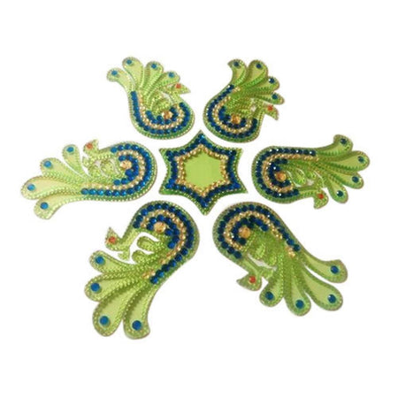 Kundan HandiKrafts Acrylic Kundan Rangoli