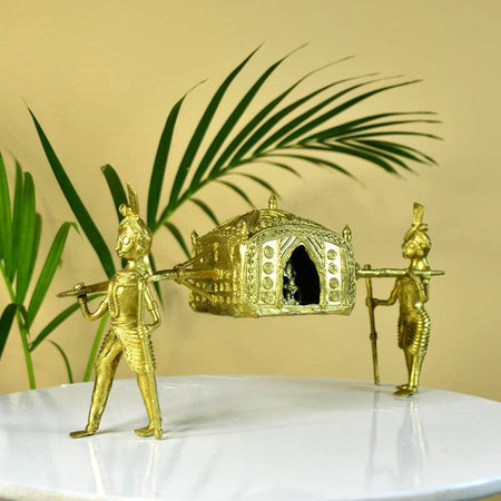 Sowpeace Brass Dhokra Art Wedding Palki: Elite DƩcor