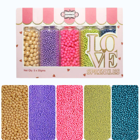Confect Tropical Treat Disco Balls Assorted Sprinkles (DB-02)