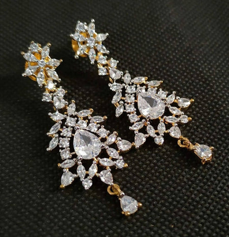 White Designer Earrings